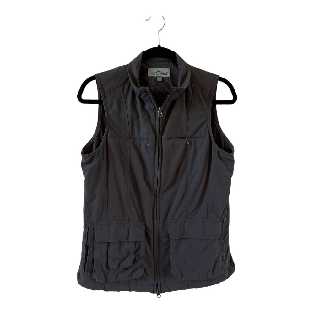 TravelSmith dark gray Vest S pockets